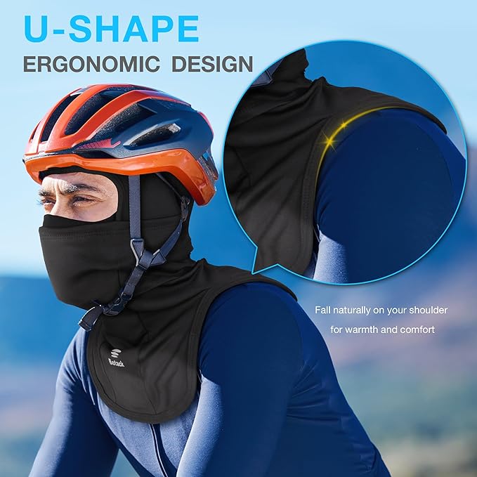 Ski Mask for Men Women, Nose Opening Breathable Warm Balaclava Face Mask Windproof for Skiing Snowboarding Cycling