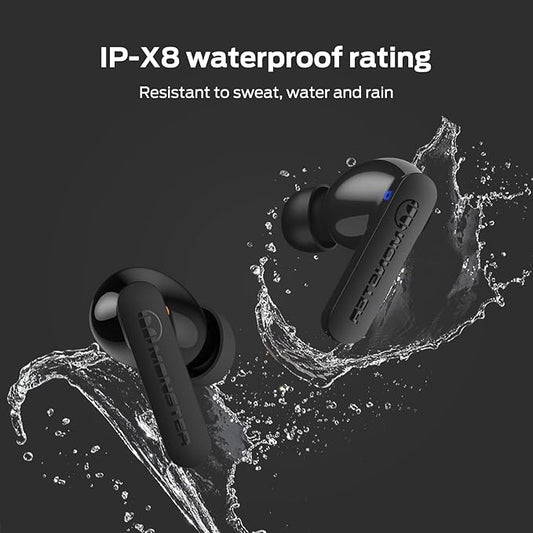 Monster Wireless Earbuds Bluetooth 5.3 Headphones with CVC 8.0 Noise Reduction, IPX8 Waterproof in-Ear Stereo Earphones 60H Playtime, Bluetooth Earbuds with Fast Charging for Sport