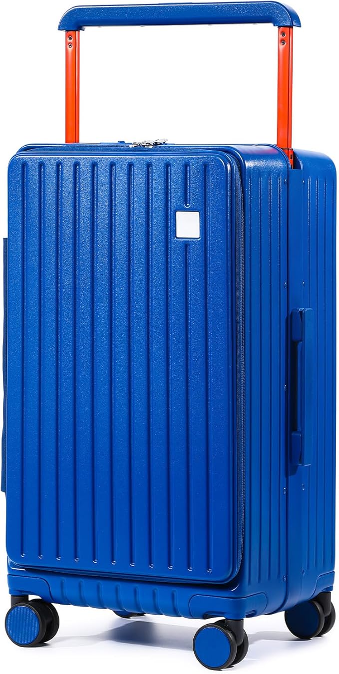 Joyway Hardshell 24 inch luggage with spinner wheels, Lightweight Hardside large checked withTSA Lock(Blue, Checked Luggage-24 Inch)