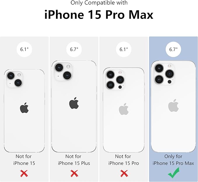 ZTOFERA for iPhone 15 Pro Max Magnetic Case Compatible with Magsafe,Aesthetic Floral Pattern Design Cute for Girl Women,Anti-Drop Protective Hard Phone Cover for iPhone 15 Pro Max-Purple Flower