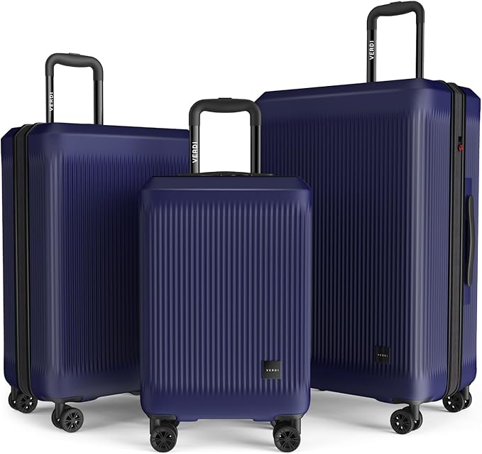 Verdi Hardside Expandable Luggage Set Carry-On/Checked Suitcase with Spinner Wheel