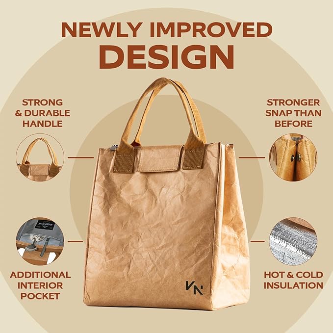 VonNova Women’s Insulated Lunch Bag with Premium 4mm Cooler Insulation, Cute Large 7L Lunch Tote for Office, Durable Small Lunch Box for Women, Stylish Lunchbox for Adults, Teens, Nurses, Teachers