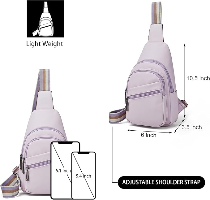 Sling Bag Crossbody Bags for Women Small Cross Body Bag Fanny Packs Chest Sling Purse for Daily Travel Leisure Sport