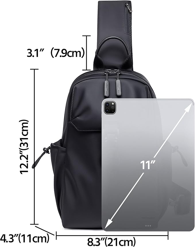 Men's Large Capacity Crossbody Chest Bag, Travel-Ready Sling Pack for Weekend Trips, Waterproof Anti-Scratch Shoulder Bag, Small Backpack, Gift for Men