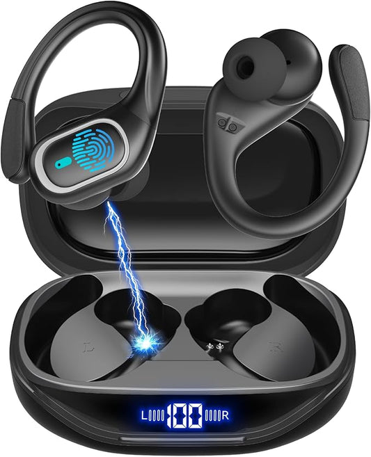Translation Earbuds, 164 Languages Ai Translation Earbuds Real Time, Bluetooth 5.4 Translator Device,Noise Cancelling,70 Hours Battery, Translation Headphones for Travel&Business&Study, Black