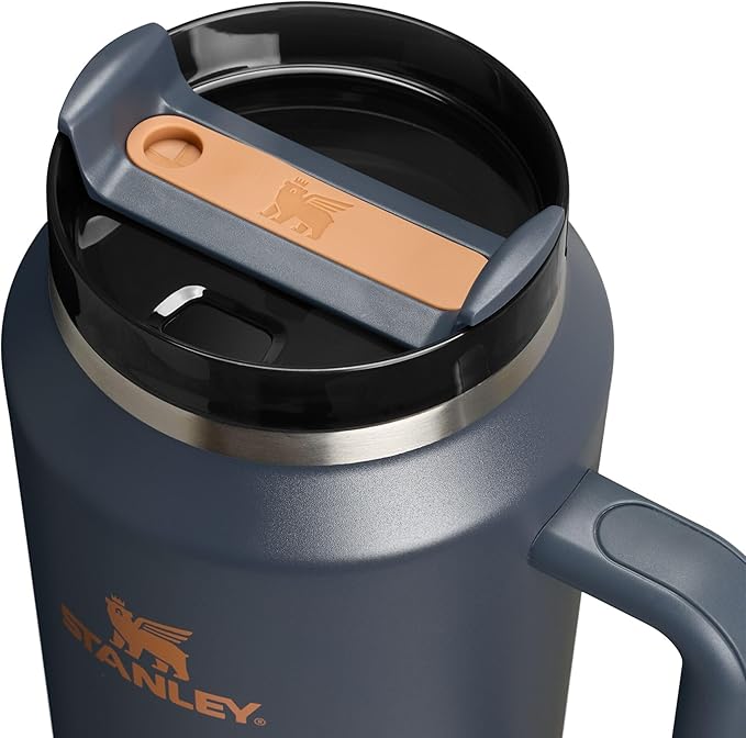 Stanley Quencher H2.0 Tumbler with Handle & Straw 64 oz | Flowstate 3-Position Lid | Large Capacity for Travel & Sports | Insulated Stainless Steel Cup | BPA-Free | Twilight