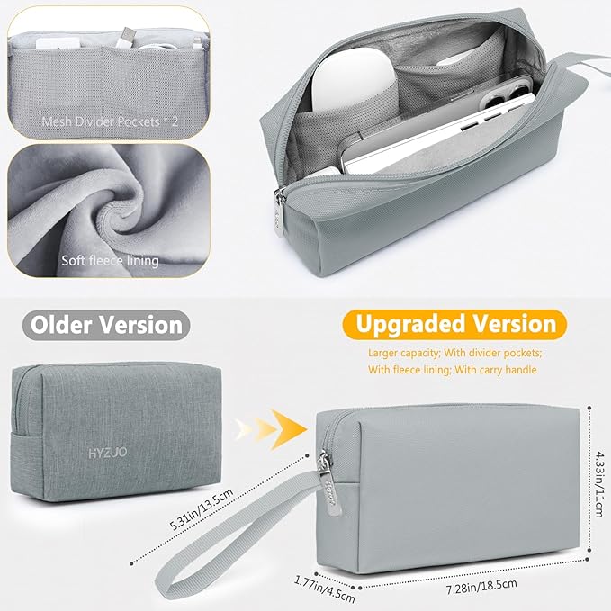 HYZUO 13.3-14 Inch Laptop Sleeve Bag Set for MacBook Pro 14 M4/M3/M2/M1, MacBook Air/Pro 13.3, 13.5"/13.8" Surface Book/Laptop, Notebook Case for 13.3" HP Dell Lenovo Asus Acer, Rock Gray