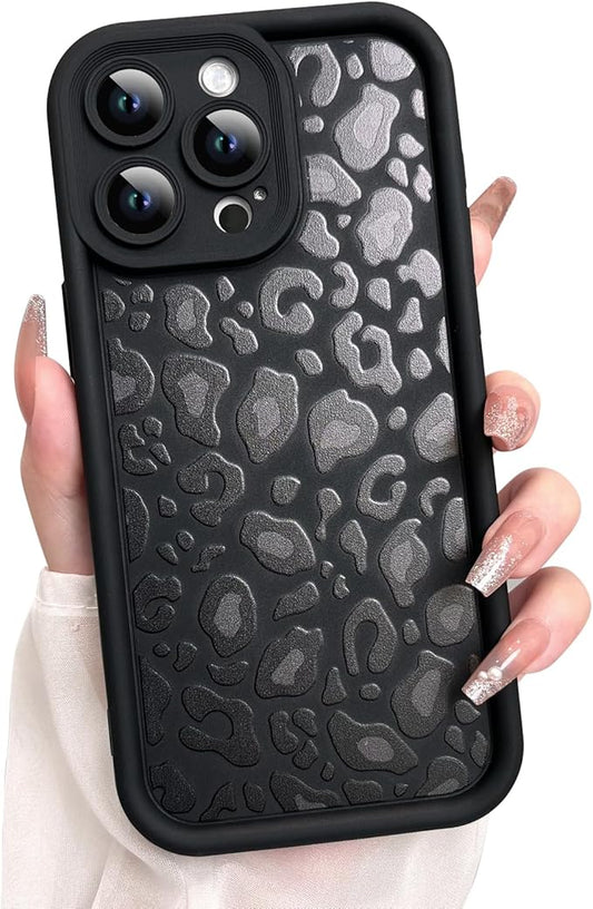 KANGHAR Case for iPhone 15 Pro Max Leopard Printed Pattern Cute Cheetah Phone Case Soft TPU Shockproof Protective Cover for iPhone 15 Pro Max 6.7 Inch Brown