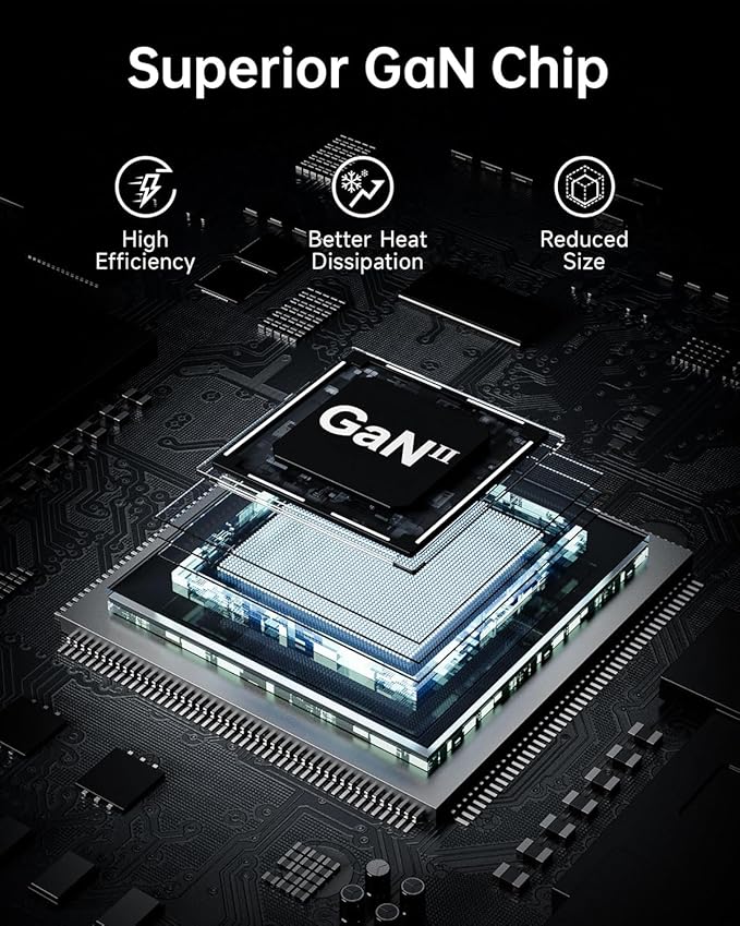 MacBook Charger 140W, Compact and Foldable GaN+ PD 3.1 USB C Fast Charging for MacBook Pro/Air, M1 M2 M3 M4, Samsung Galaxy, iPad Pro and All Type C Device, USB-C Cable Included