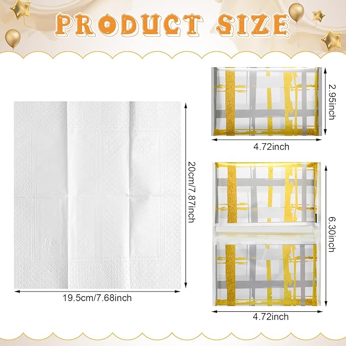 24 Packs Travel Size Tissue Pocket Slim Pack Facial 3 Ply Wallet Size Pocket Tissues for Travel Wedding Party Favors, 6 Styles(Stylish Style)