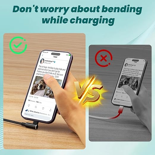 Travel Essentials 90 Degree Multi Charging Cable [2Pack 5FT], Right Angle 4 in 1 Charging Cable, USB Cable Charging Cords with IP/Type C/Type C/Micro Port, Compatible with Most Cell Phones and More