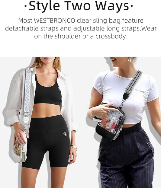 WESTBRONCO Small Sling Bag for Women Nylon Crossbody Sling Backpck Lightweight for Travel Casual Daily