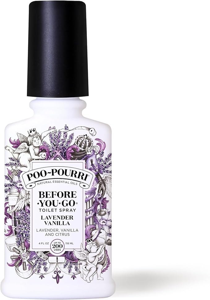 Poo-Pourri Before-You- go Toilet Spray, 4 oz, Lavender Vanilla 4 Fl Oz