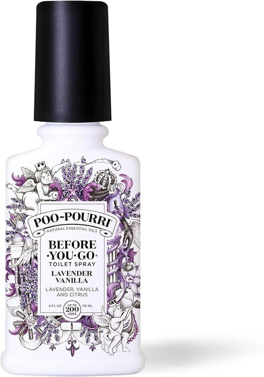 Poo-Pourri Before-You- go Toilet Spray, 4 oz, Lavender Vanilla 4 Fl Oz