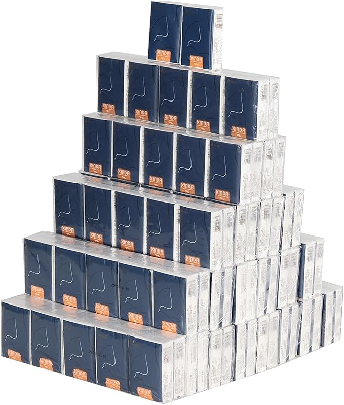 4-Ply Mini Travel Size Tissue, Facial Tissues Pack, Bulk (480 Packs), 6 Tissues Per Pack (2880 Tissues Total)