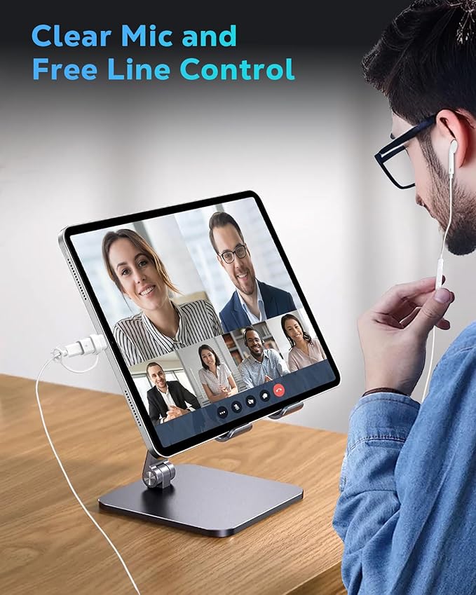 60W USB C to Lightning Headphone Audio Adapter for iPhone 17 Air 16 16e 15 Pro Max Plus, iPad Pro/Air - PD Fast Charging Data Lightning to USB C Adapter for Earphones, Not for OTG/Lavalier Microphone