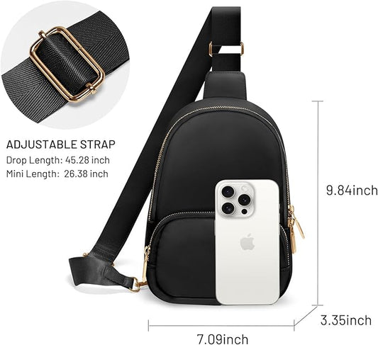 Crossbody Bags for Women Small Sling Bag Travel Cross Body Bag Anti Theft Fanny Pack Chest Purse Trendy Mini Backpack