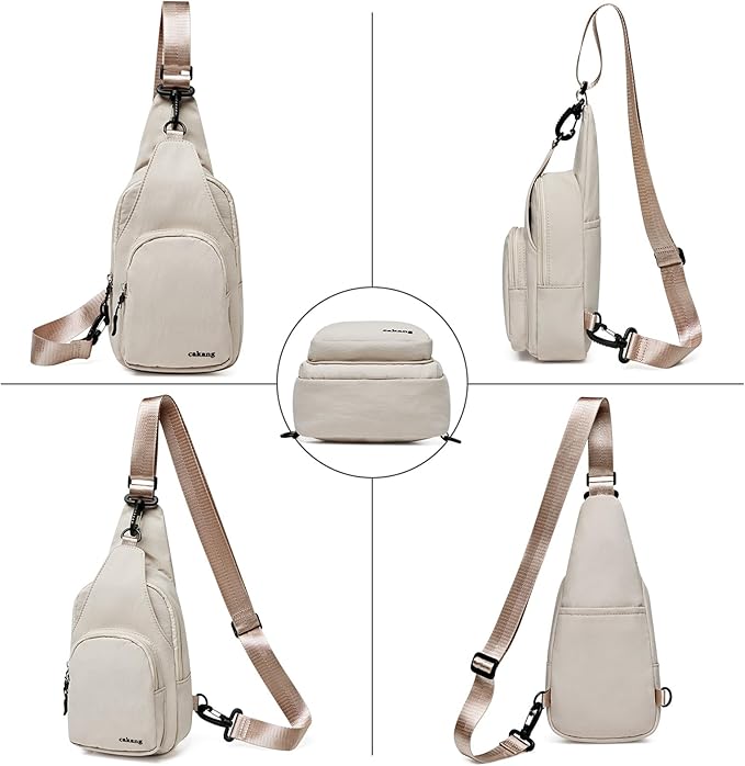 Womens Sling Bag Crossbody Bags for Women Vegan Leather Sling Backpack Daypack Fanny Pack Crossbody Purse Travel