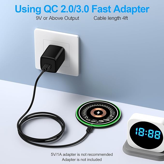 Wireless Charger Samsung Fast Charging Pad 15W Wireless Phone Charger Android Charging Station Mat for Samsung Galaxy S25 Ultra/S25 Plus/S25/S24/S23/S22/S21,iPhone 16 Pro Max 16e 16Plus 15 14 13 12