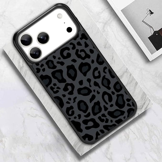KANGHAR Case Compatible with iPhone 17 Pro Max,Black Leopard Design,Tire Texture Non-Slip +Shockproof Rugged TPU Protective Case for iPhone 17 Pro Max 6.9 Inch