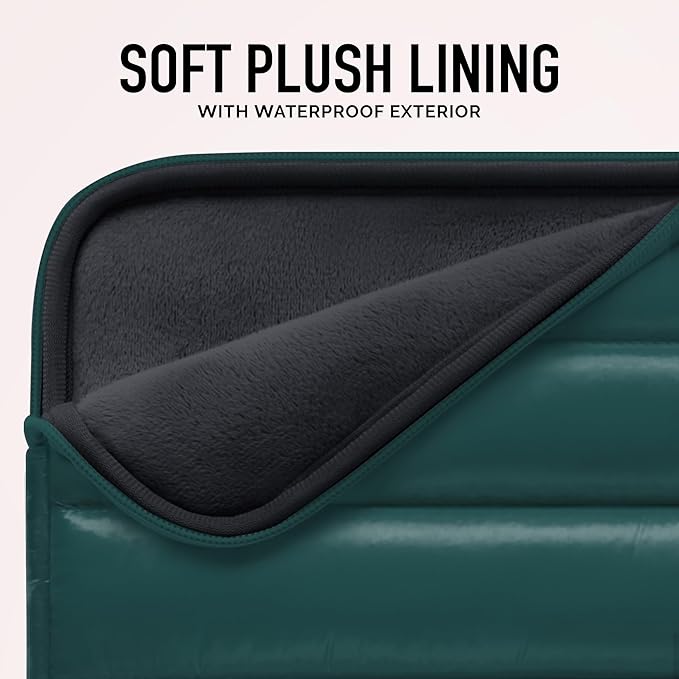 VANDEL - The Original Puffy Laptop Sleeve 13-14 Inch. White Laptop Sleeve for Women. Carrying Case Cover MacBook Pro 14 in, MacBook Air 13 Inch, iPad Pro 12.9, Dell, Asus, HP