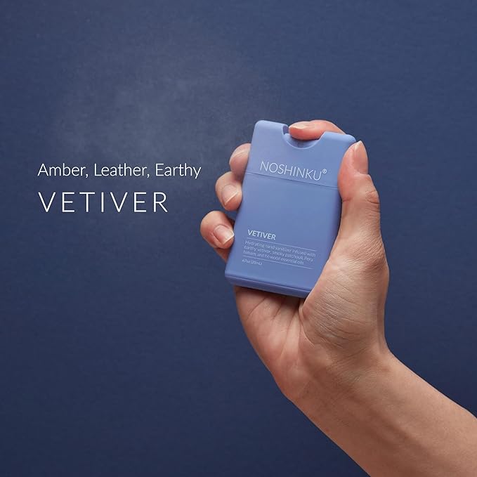 Noshinku - Refillable Hand Sanitizer Discovery 6-Pack, Travel Size Spray with Hydrating Botanical Mist, Natural Ingredients, All Natural Fragrances, Sugarcane-Derived Alcohol, No Parabens, No Dyes