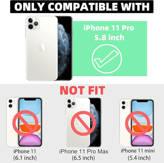 for iPhone 11 Pro Case Magnetic,Soft Cute Luxury Leopard Cheetah Pattern Plating Glitter Bling Phone Case Compatible with MagSafe Clear Shockproof Back Cover for Women Girl 5.8"-Pink
