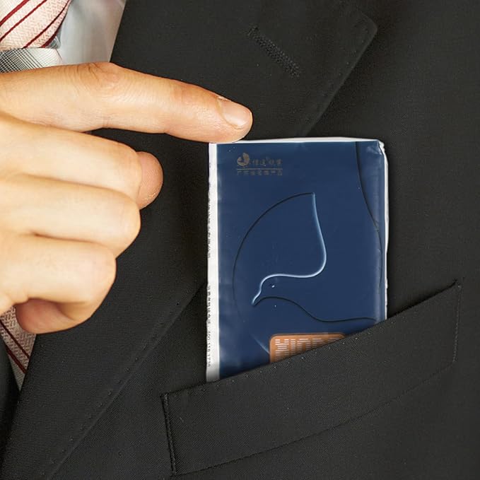 Sandmovie 100 Packs 4-Ply Soft Pocket Tissues, Mini Travel Size Individual Tissue Packs