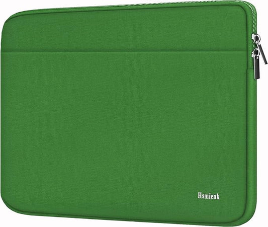 Laptop Sleeve Case 14 inch, Shockproof Protective Notebook Cover Bag with Accessory Pocket, Durable Carrying Laptop Case Compatible for MacBook HP Lenovo Dell Asus Acer, Green