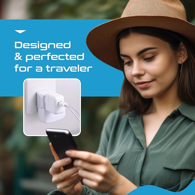 Ceptics World Travel Adapter Set - 2 in 1 USA to Europe, Asia, Africa, India, Japan, Australia, Brazil, China, Israel and more - 11 Pack - Safe Grounded - Works with Cell phones, Laptops, Chargers