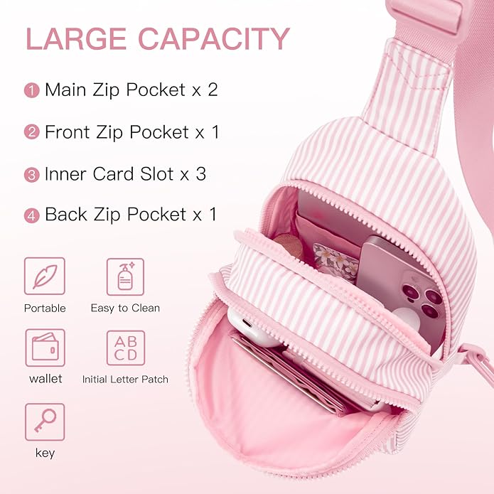 Gifts for 8 9 10 11 12 Year Old Girls Sling Bag Crossbody Bags Fanny Pack for Teen Girls Personalized Gifts for Women