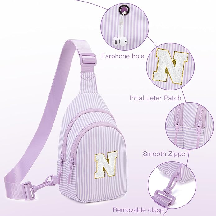 Gifts for 8 9 10 11 12 Year Old Girls Sling Bag Crossbody Bags Fanny Pack for Teen Girls Personalized Gifts for Women