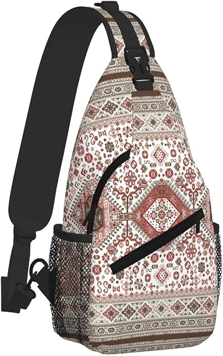 Cross Chest Bag Diagonally for Men Shoulder Bag for Travel Hiking Trendy Sling Bag with Adjustable Shoulder Strap