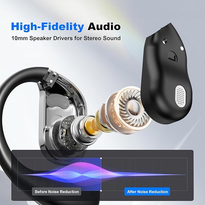 Wireless Earbuds, Language Translation Earbuds, 3-in-1 AI Translator Earbuds Real Time Translating Earbuds for 144 Languages, HF Sound, Bluetooth 5.4 Headphones for Travel Sport Business (White)