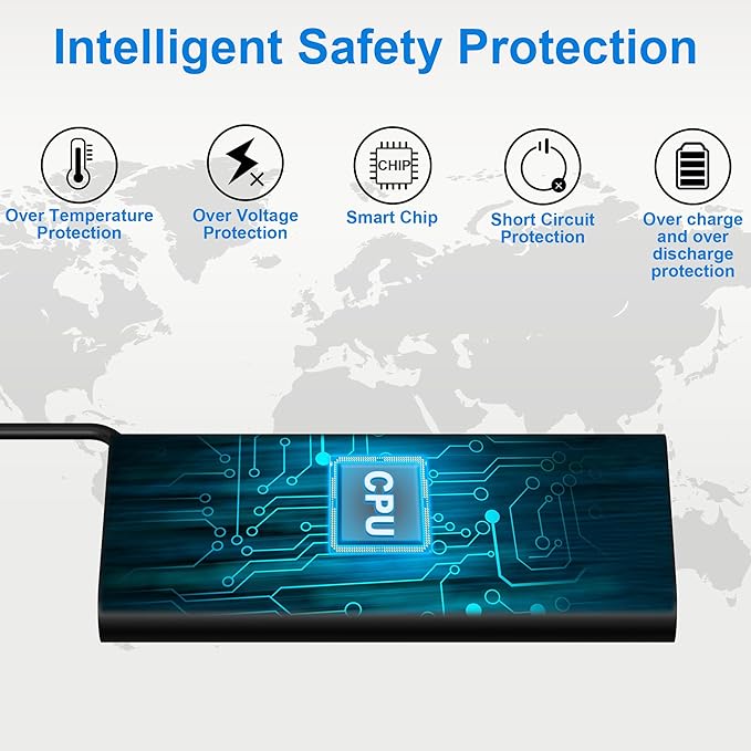 90W 65W USB C Laptop Charger Power Adapter Replacement for HP Spectre x360, EliteBook 1040 G4,Chromebook Fast Charging Type C Travel Laptop Power Cord Supply