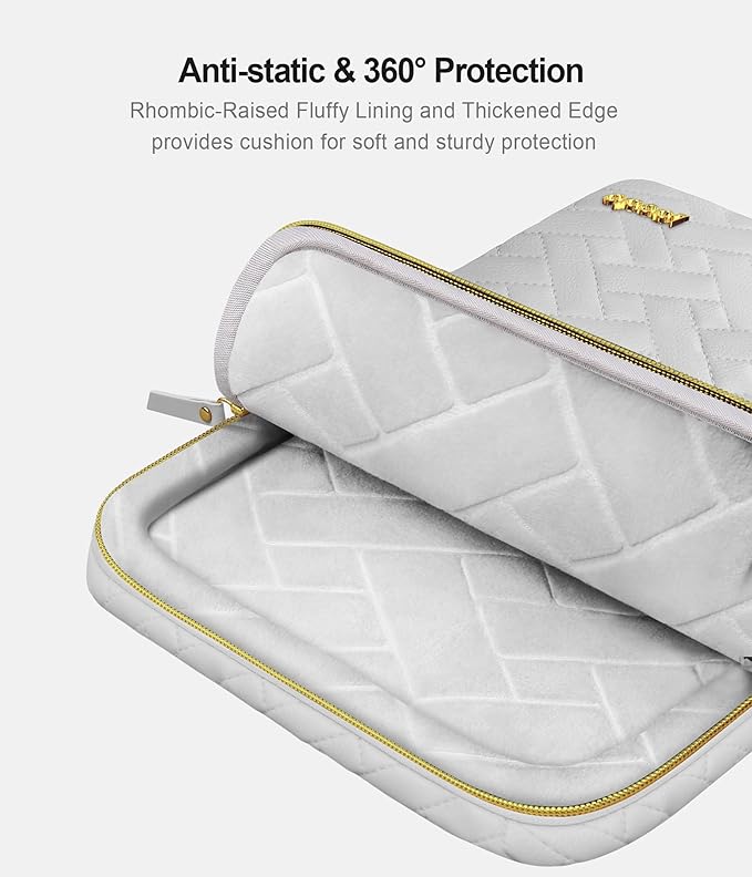 Lacdo 360° Protective 15-15.6 Inch Laptop Sleeve Case for Acer HP Dell ASUS Laptop, Acer Aspire 15, HP Pavilion/Envy 15, Dell Inspiron 15, ThinkPad/IdeaPad 15, ASUS Zenbook Computer Bag, Space Gray