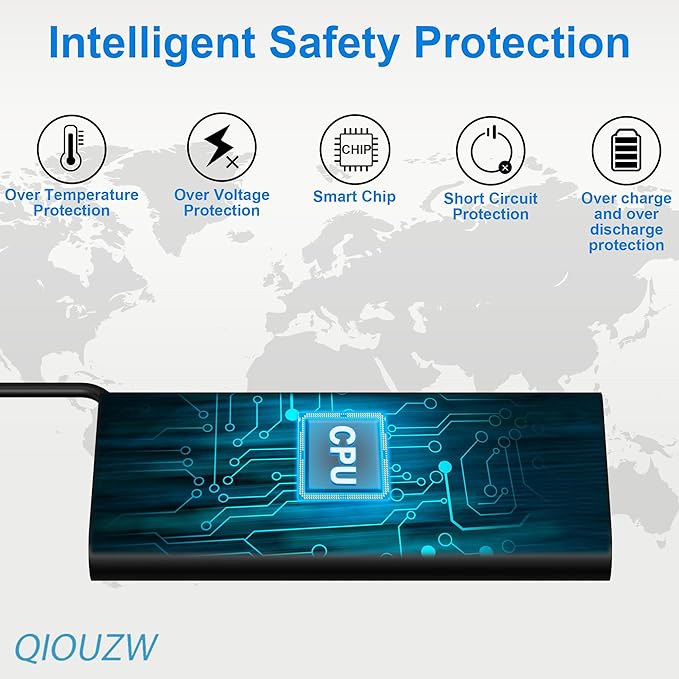 2025 New 65W USB C Slim Laptop Charger Compatible with HP Spectre X360 Elitebook Envy Omnibook Chromebook Elite x2 ProBook Zbook Fast Charing Travel Type C AC Adapter Power Cord Supply