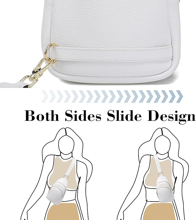 Haytijoe Crossbody Bags for Women Leather Sling Bag Anti-theft Cross Body Bag Travel Sling Purse Chest Bags Fanny Packs