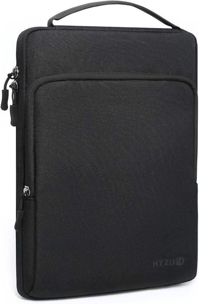 HYZUO 15-16 Inch Laptop Bag Sleeve for MacBook Pro 16 M4 M3 M2 M1 2025-2019, 15" Surface Book, Notebook Case for 15" 15.6" Dell HP Lenovo ThinkBook Asus Acer Samsung Huawei, Black