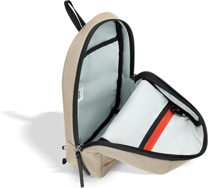 Sherpani Metro, Anti Theft Sling Bag, Sling Backpack, 5L Travel Bag, Shoulder Chest Purse, Crossbody Backpack for Women, Metal Hardware, Travel Gift (Straw)