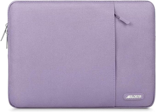 MOSISO Laptop Case 15 inch, 15 inch Laptop Sleeve Compatible with MacBook Air 15 M4 A3241 M3 A3114 M2 A2941 2025 2024 2023,Dell XPS 15,Polyester Vertical Computer Sleeve Bag with Pocket, Purple