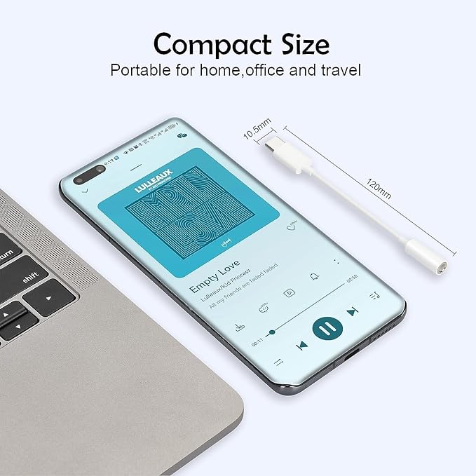 [MFi Certified] 2 Pack Headphone Adapter for iPhone 16 15,USB Type C to 3.5mm Female Headphone Jack Adapter Aux Audio Dongle Compatible with iPhone 16/16 Plus/16 Pro/16 Pro Max/15/15 Pro/15 Pro Max