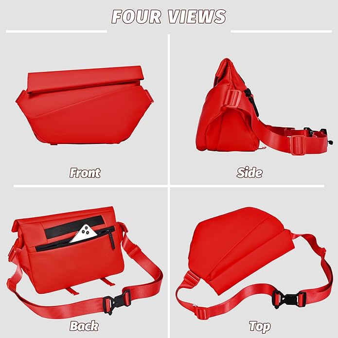 FSD.WG Cross-body bag Shoulder bag Sling Backpack and Crossbody Bags for Men fit 12" iPad Casual Daypack