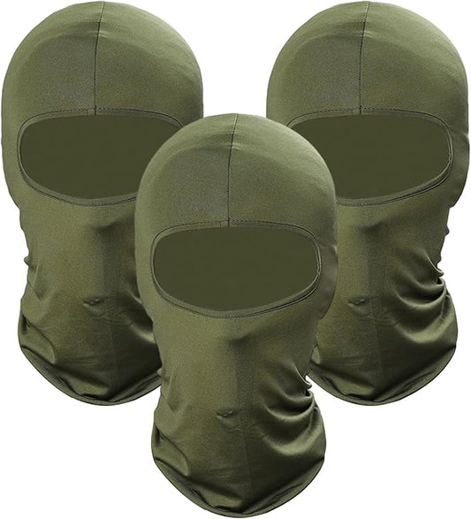 Pukavt 3 Pack Balaclava Face Mask, Ski Mask for Men Women, UV Protection Windproof Scarf for Motorcycle Snowboard Cycling