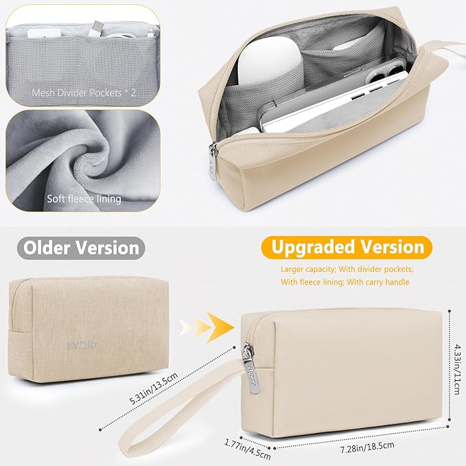 HYZUO 14-15 Inch Laptop Sleeve Bag Set for MacBook Air 15 M4/M3/M2, MacBook Pro 15, XPS 14/15 Plus, 15" Surface Laptop, Notebook Case for 14" HP Lenovo ThinkPad Asus Acer Huawei, Sand