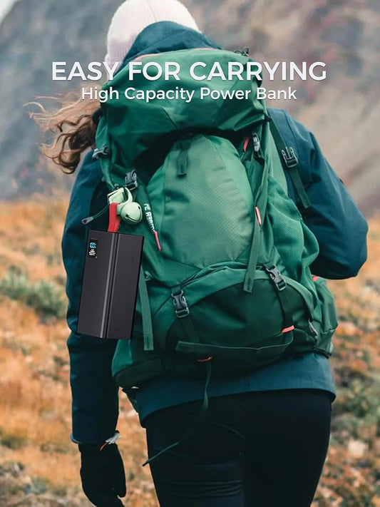 90000mAh Portable Charger Power Bank Large Battery Pack, Upgraded 30W PD & QC 3.0 Fast Charging Big Powerbank, USB-C High Capacity 5 Output 2 Input with LED Display for Phone Tablet