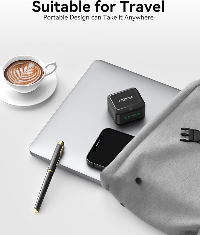 USB C Charger Block 40W, Dual Port Type C Fast Charging Block GaN+ PD Power Adapter with Foldable Plug USB C Wall Charger Cube for iPhone iPhone 17/17 Air/16/16 Pro/16 Plus/16 Pro Max/15, Samsung