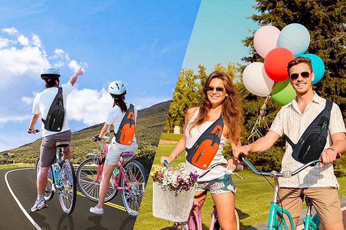 Y&R Direct 14 Colors Lightweight Sling Backpack Sling Bag Travel Hiking Small Backpack for Women Men Gifts