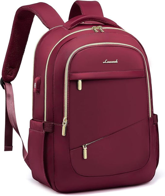 LOVEVOOK Laptop Backpack for Women, 15.6 Inch Slim Computer Bag with Separate Computer Compartment for Travel Business Work