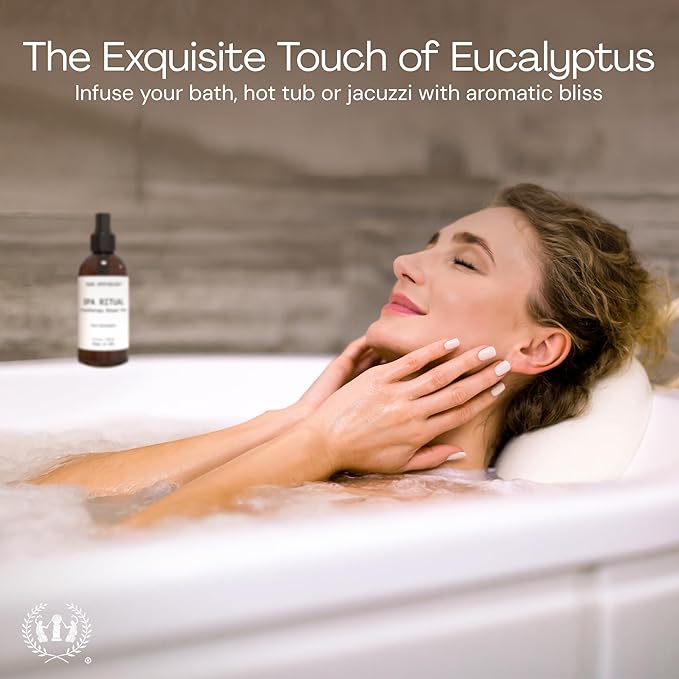 Muse Apothecary Spa Ritual Pure Eucalyptus Oil Shower Mist - Eucalyptus Spray for Shower, Spa, Bath, and Linen - Aromatherapy Eucalyptus Essential Oil Spray - 8oz